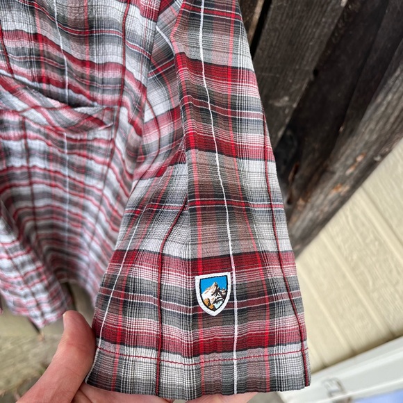 KUHL Men’s Stallion Textured Plaid Short Sleeve Button Down Shirt Sz M - Picture 4 of 12
